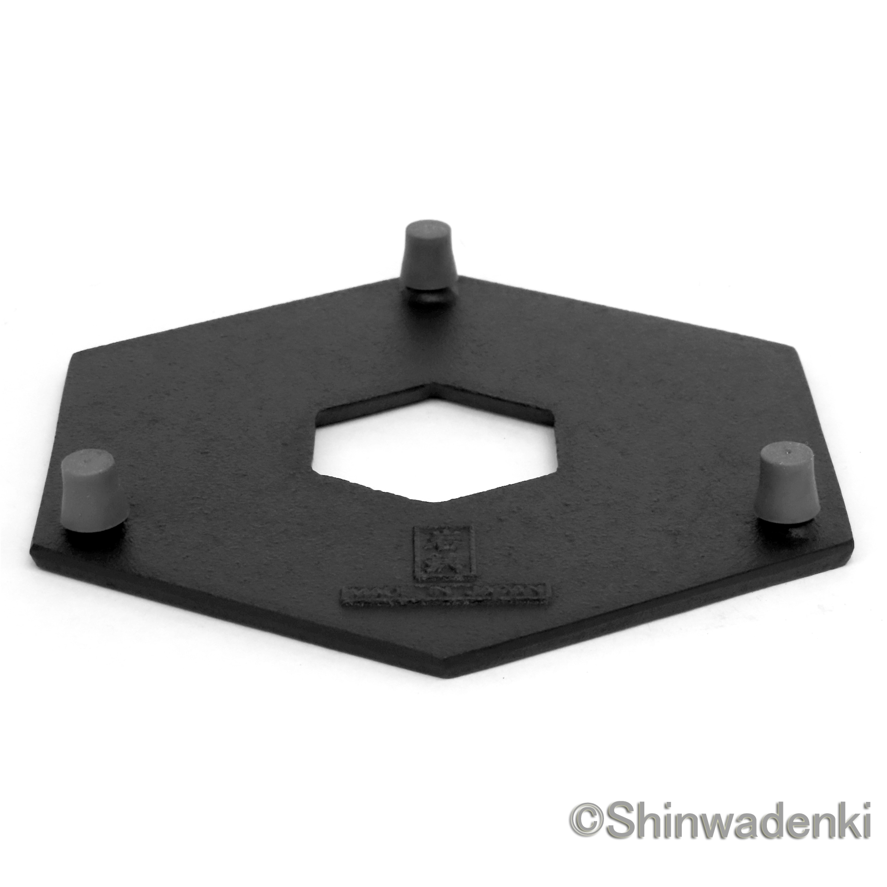 南部鉄器 釜敷 六角亀甲(大)