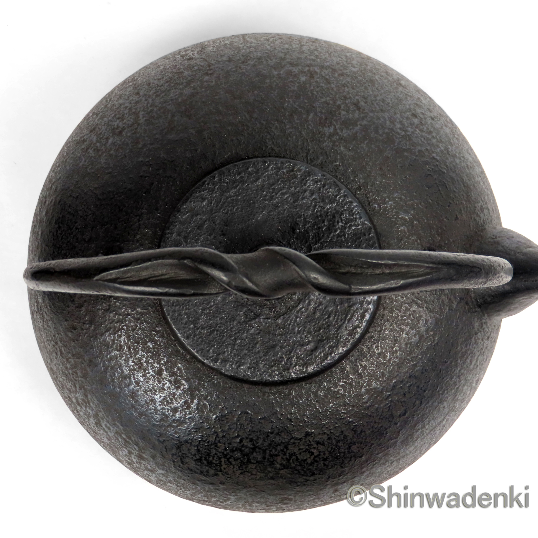 南部鉄器 鉄瓶 布団形かすみ(大・黒仕上げ)