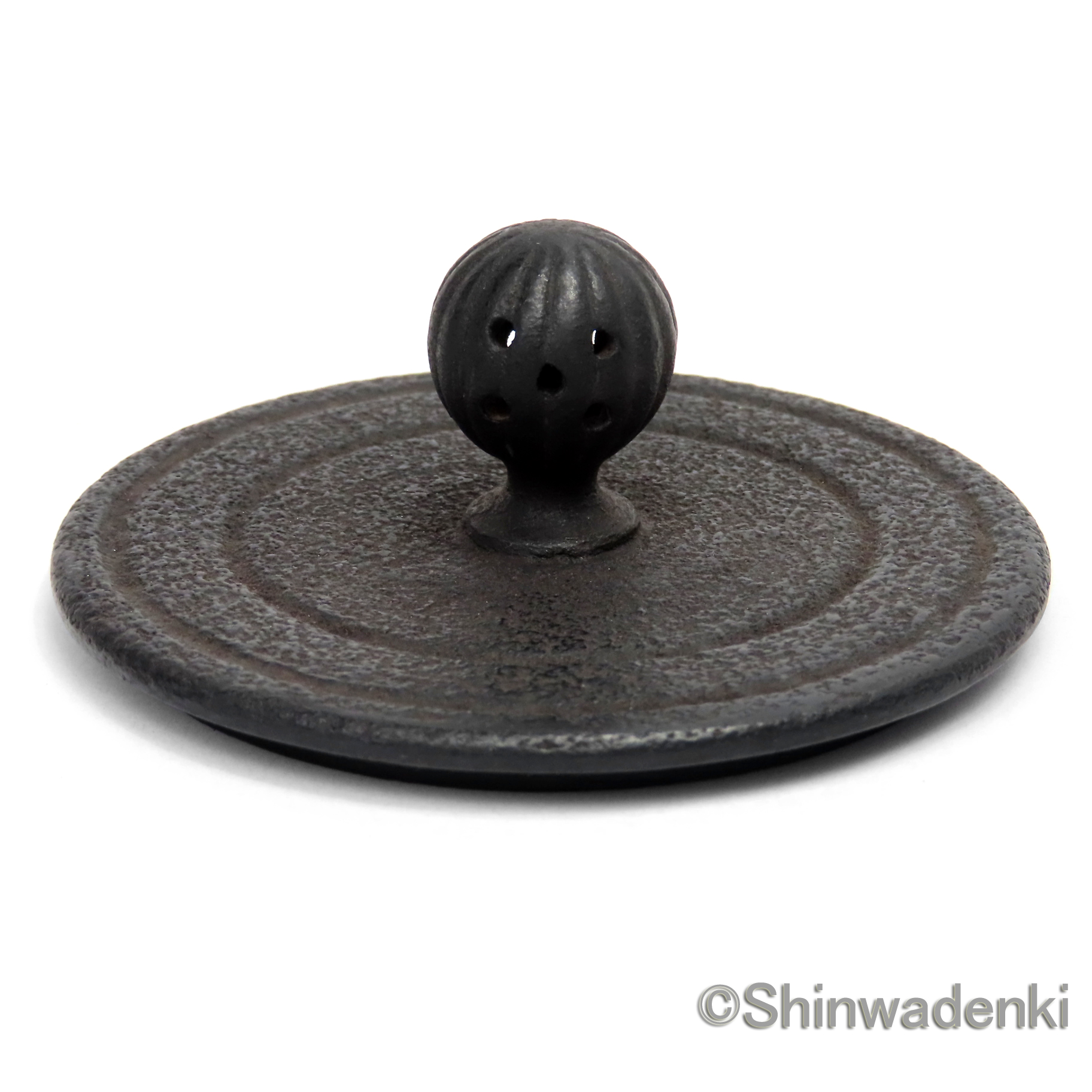 南部鉄器 鉄瓶 布団形環文(大・黒仕上げ)