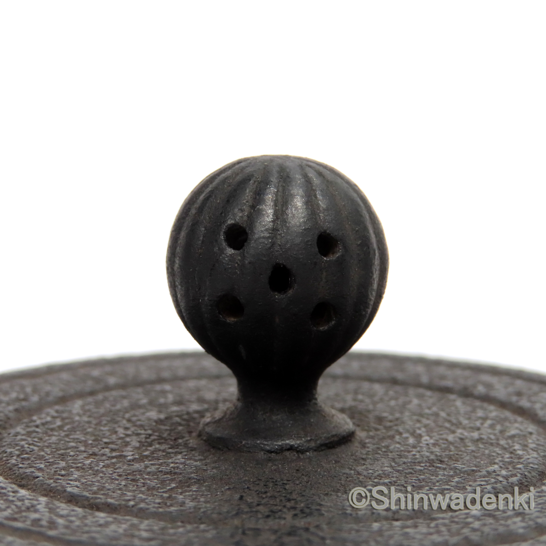 南部鉄器 鉄瓶 布団形環文(大・黒仕上げ)