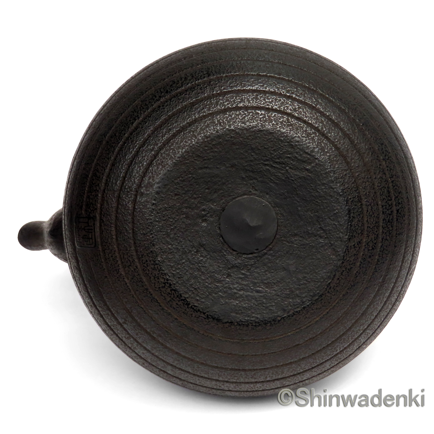 南部鉄器 鉄瓶 布団形環文(大・黒仕上げ)