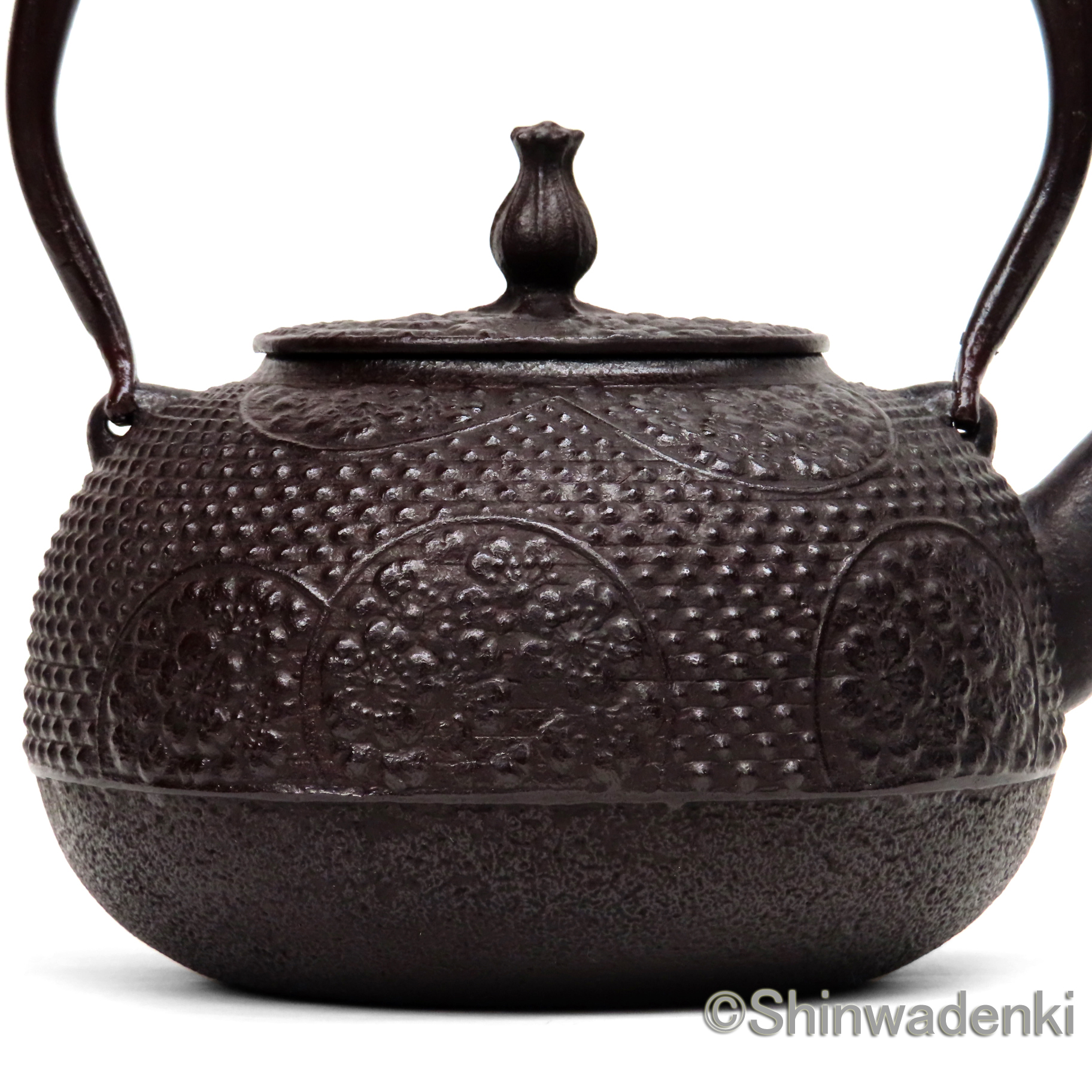 南部鉄器 鉄瓶 丸桜 佐藤守巨作