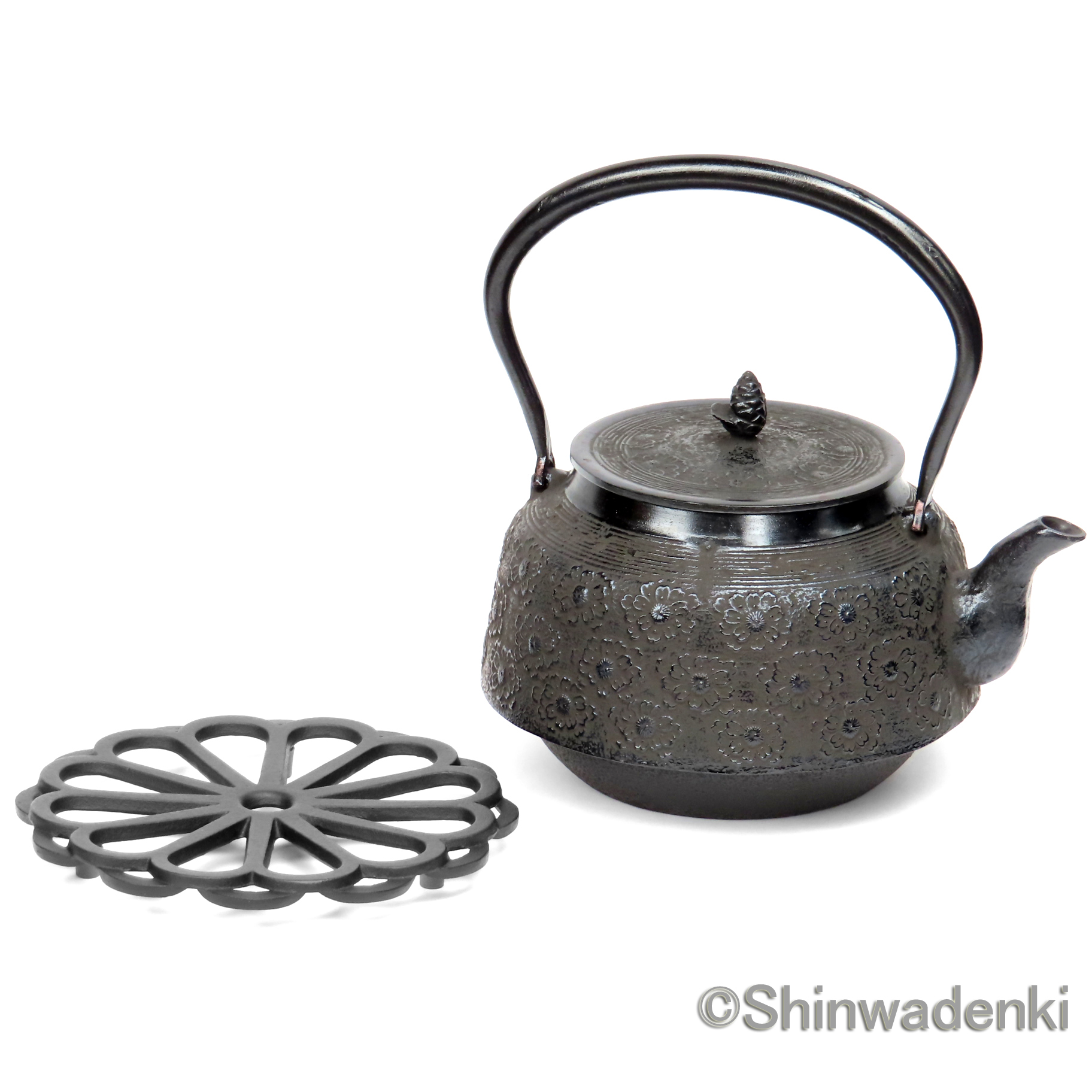 南部鉄器 南部鉄瓶 大徳寺桜