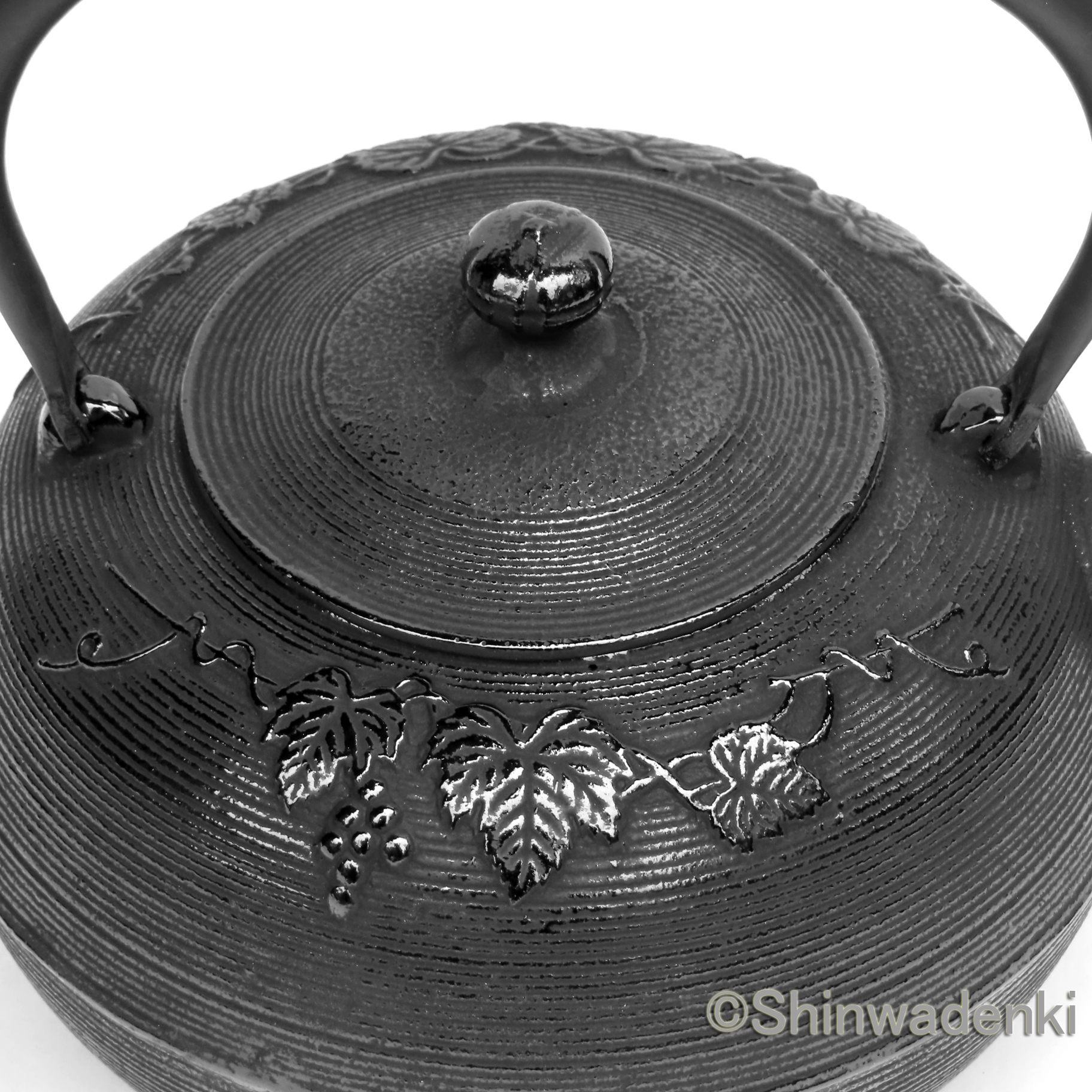 南部鉄器 南部鉄瓶 平丸アラレ