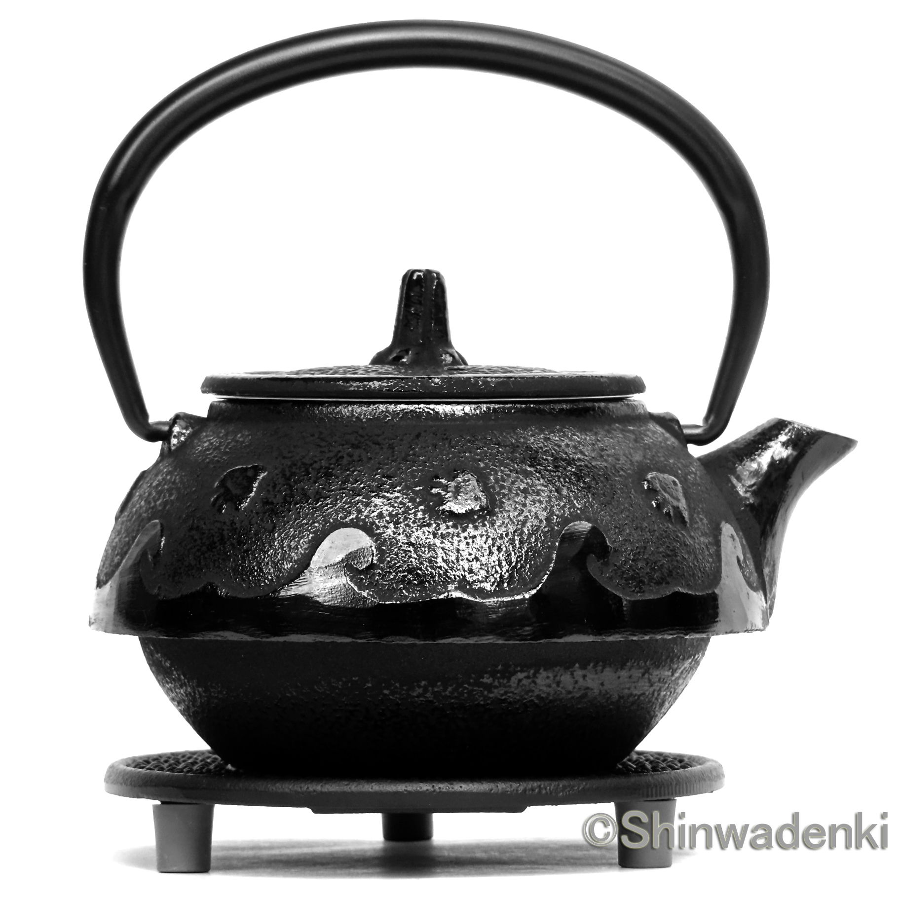 南部鉄器 急須 波千鳥
