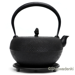 南部鉄器 鉄瓶 清末・清茂作 9型姥口アラレ