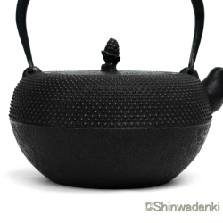 南部鉄器 鉄瓶 清末・清茂作 9型姥口アラレ