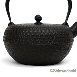 南部鉄器 鉄瓶 清末・清茂作 9型姥口亀甲