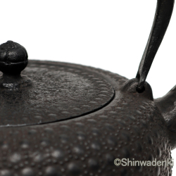 南部鉄器 鉄瓶 清末・清茂作 9型姥口亀甲