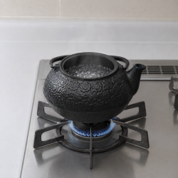 南部鉄器 鉄瓶兼用急須 5型桜