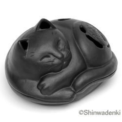 南部鉄器 蚊遣り 猫