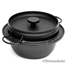 南部鉄器 鉄鍋 ホーロー鍋 ごはん鍋3合炊