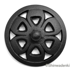 南部鉄器 香炉 花びら（黒）