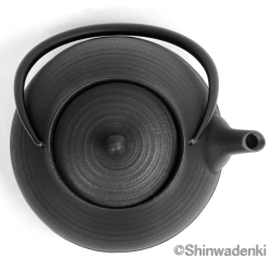 南部鉄器 鉄瓶 刷毛目（黒仕上げ）1L