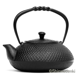 南部鉄器 鉄瓶兼用急須 アラレ(黒)