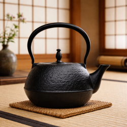 南部鉄器 鉄瓶 丸南部型