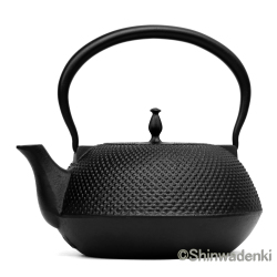 南部鉄器 鉄瓶 平形アラレ