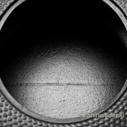 南部鉄器 鉄瓶 平形アラレ