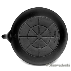 南部鉄器 鉄瓶 平形アラレ