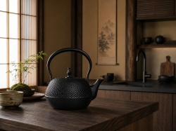 南部鉄器 鉄瓶 丸南部アラレ