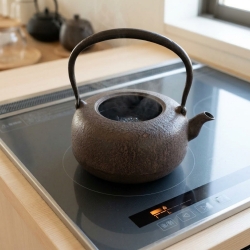 南部鉄器 鉄瓶 平丸小肌