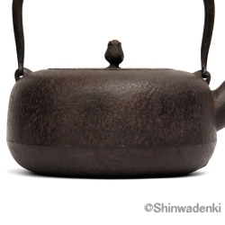 南部鉄器 鉄瓶 平丸肌