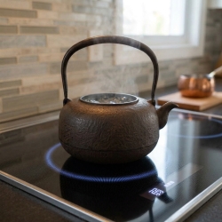 南部鉄器 鉄瓶 平丸肌