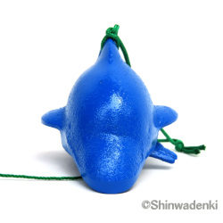 泳ぐ魚風鈴 イルカ 青