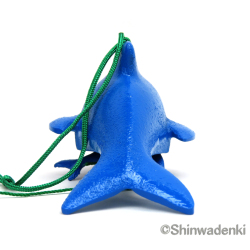泳ぐ魚風鈴 イルカ 青