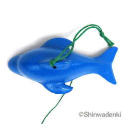泳ぐ魚風鈴 イルカ 青