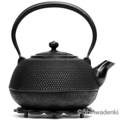 南部鉄器 鉄瓶 平丸アラレ