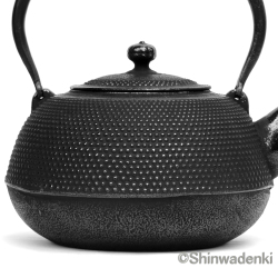 南部鉄器 鉄瓶 平丸アラレ