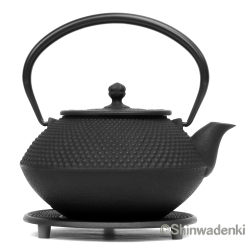 南部鉄器 急須兼用 鉄瓶 算玉アラレ