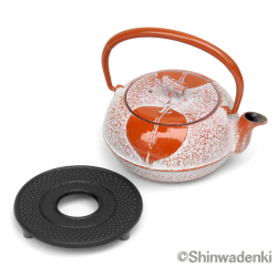 南部鉄器 急須 木の葉