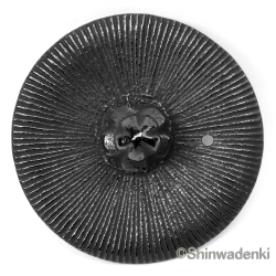 南部鉄器 ティーポット 急須 平丸千筋 黒