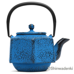 南部鉄器 急須 六角利久 青