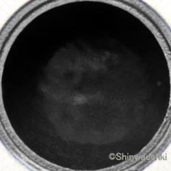 南部鉄器 ティーポット 急須 平丸千筋 金白