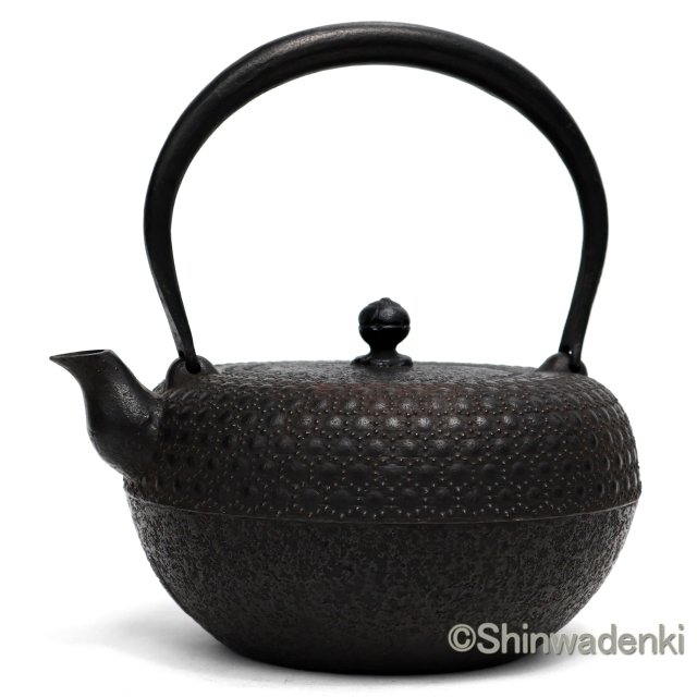 鉄瓶 清末・清茂作 9型姥口亀甲