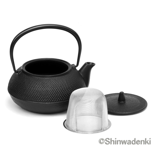 南部鉄器 鉄瓶兼用急須 5型新アラレ