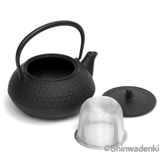 南部鉄器 鉄瓶兼用急須 5型新亀甲