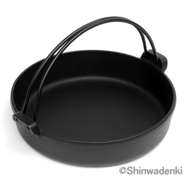 南部鉄器 すき焼き鍋 南部ツル付24cm