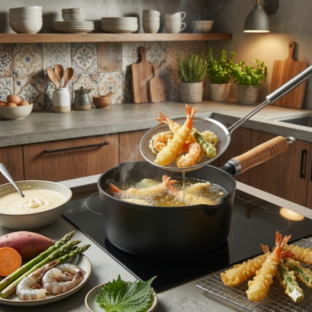 南部鉄器 鉄鍋 天ぷら鍋 揚げ物鍋 ミルクパン 片手鍋16cm