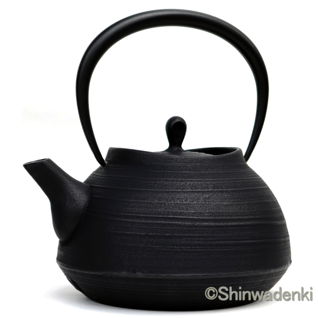 南部鉄器 鉄瓶 刷毛目