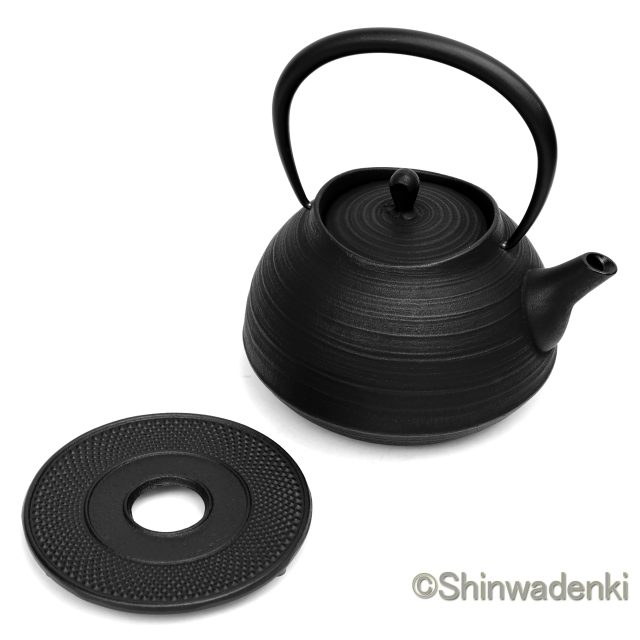 南部鉄器 鉄瓶 刷毛目