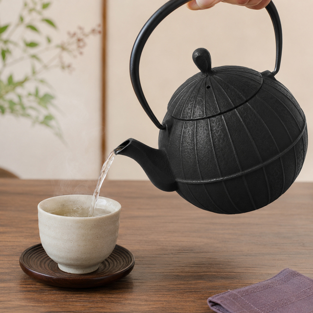 南部鉄器 鉄瓶 胡桃