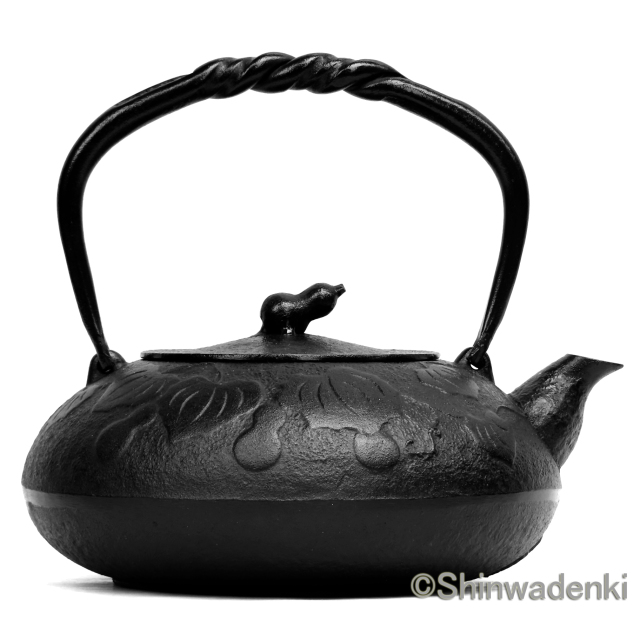 南部鉄器 鉄瓶 瓢(鉄蓋)