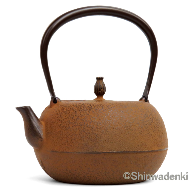 南部鉄器 鉄瓶 姥口葡萄 錆色