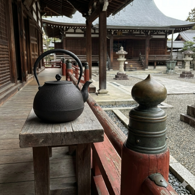 南部鉄器 鉄瓶 日和