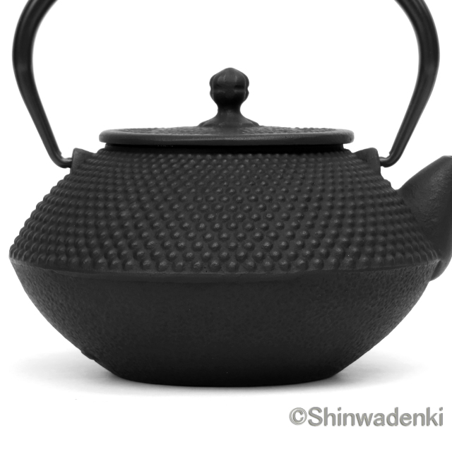 南部鉄器 急須兼用 鉄瓶 算玉アラレ